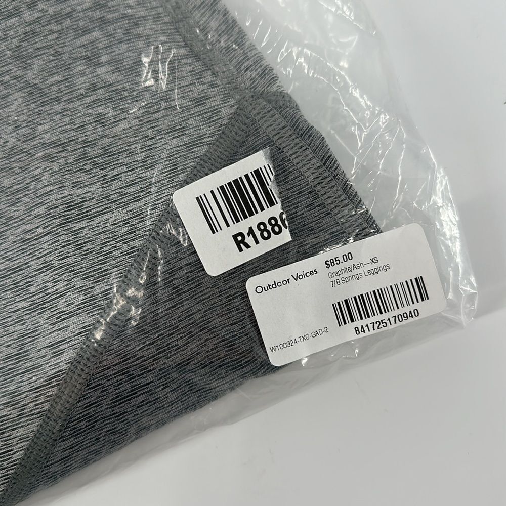 Outdoor Voices 7/8 Springs Legging In Ash Dove Graphite Size XS - Picture 4 of 5